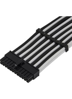 SilverStone 24PIN Motherboard Power Supply Power Cable 30CM (Black-White) (SST-PP07E-MBBW)  - Image 3