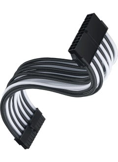 SilverStone 24PIN Motherboard Power Supply Power Cable 30CM (Black-White) (SST-PP07E-MBBW)  - Image 2