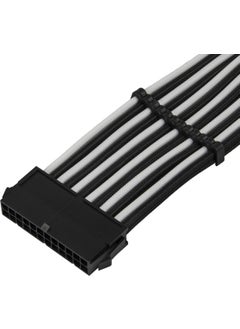 SilverStone 24PIN Motherboard Power Supply Power Cable 30CM (Black-White) (SST-PP07E-MBBW)  - Image 4