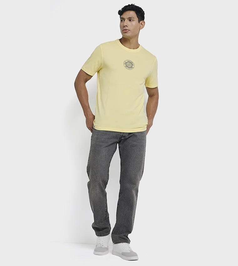 Ben Sherman  Ben Sherman Men's Crew Neck Short Sleeve Graphic T-Shirt for Men | Best Price UAE