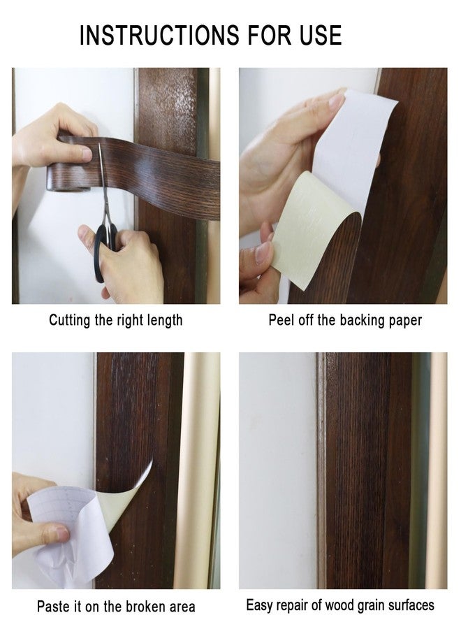 BOMEI PACK Wood Grain Repair Tape,Self Adhesive Repair Patch for Furniture, Floors, Cabinets, Windows, Doors, RV, Home Decor and DIY Projects (1, Walnut) - Image 4
