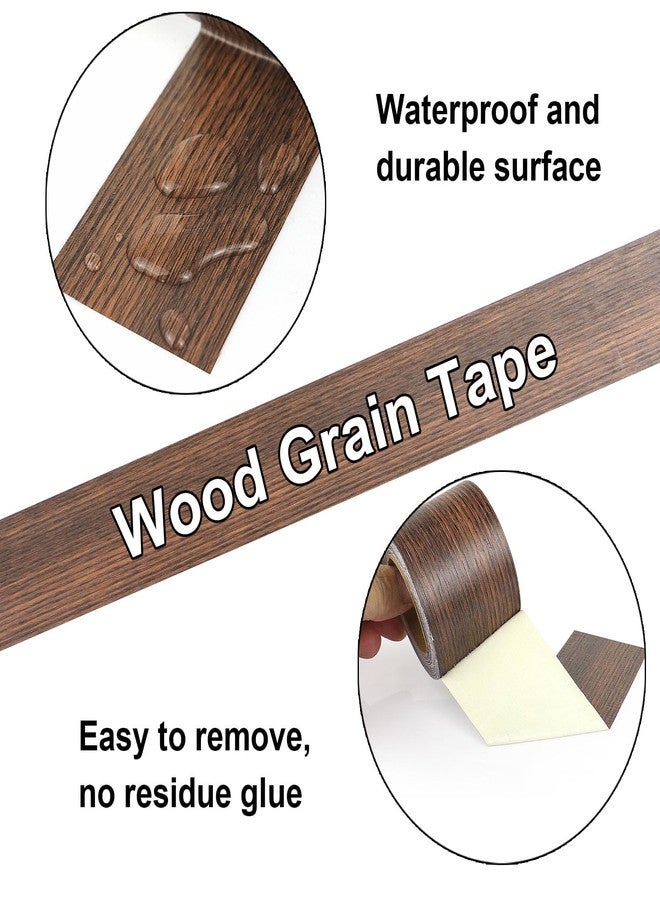 BOMEI PACK Wood Grain Repair Tape,Self Adhesive Repair Patch for Furniture, Floors, Cabinets, Windows, Doors, RV, Home Decor and DIY Projects (1, Walnut) - Image 3