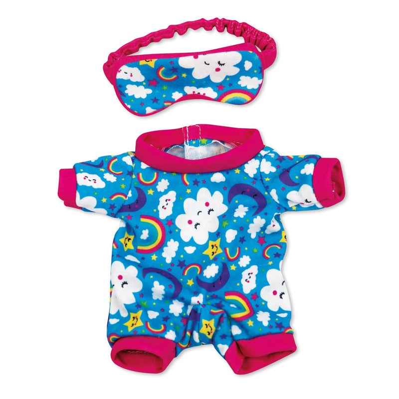 Casdon MINI BuildABear Workshop Night Time Onesie Toy Clothes Pack 4 MixandMatch Toy Outfits Includes Pajamas Cute Hoodies Summer Styles For Kids Aged 3 Suitable for 9 MINI Bears ONLY - Image 2