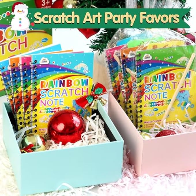 ZMLM RAINBOW SCRATCH PARTY FAVORS KIDS: BIRTHDAY GIFTS TOY BULK SCRATCH ART NOTEBOOK 36 PACK SCRATCH PAPER BIRTHDAY PARTY FAVOR GIRLS BOYS ART CRAFT KIT SCRATCH PADS CLASSROOM PRIZES - Image 5