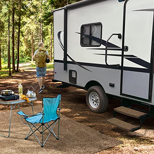 Prest-O-Fit - 784940 3-Pack 2-4049 Wraparound Radius RV Step Rug Black 22 in. Wide - Image 2