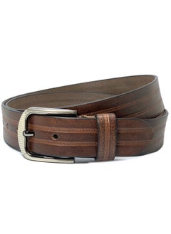 Classic Milano Classic Milano Genuine Leather Belt Men - Semi-Casual Men's Belts & Party Wear Belt, Casual Outfits, Gifts - Black & Brown Men’s Leather Belt for Men  - Image 1