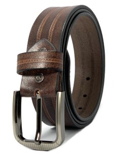 Classic Milano Classic Milano Genuine Leather Belt Men - Semi-Casual Men's Belts & Party Wear Belt, Casual Outfits, Gifts - Black & Brown Men’s Leather Belt for Men  - Image 4