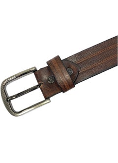 Classic Milano Classic Milano Genuine Leather Belt Men - Semi-Casual Men's Belts & Party Wear Belt, Casual Outfits, Gifts - Black & Brown Men’s Leather Belt for Men  - Image 3