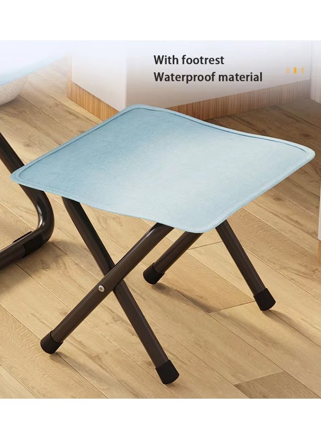 Lazy Chair with Ottoman, Modern Lounge Accent Chair with Armrests and a Side Pocket, Leisure Upholstered Sofa Chair Reading Chair with Footrest for Small Space, Corner Chair,Reclining Camping Lounge Chair w/Removable Cushion,Reclining Patio Chairs Folding Recliner for Indoor and Outdoor