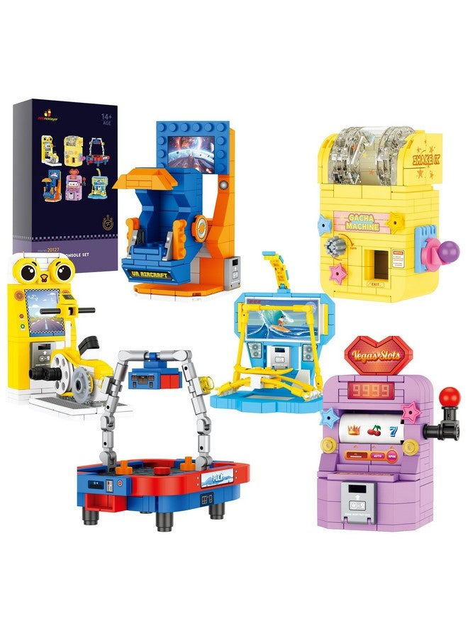 JMBricklayer Funny Game Party Favors Building Set 20127, 6 Mini Game Console Collectible Model, Micro Blocks Sets Toys for Ages 8-13, Party Supplies Gifts for Kids, Goodie Bags, Birthday, Christmas - Image 1
