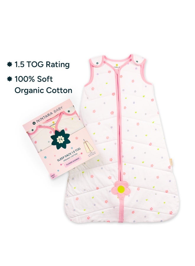 NINTARABABY 1.5 TOG Sleep Sack – Organic Cotton, Soft, Breathable, Winter Swaddle, Wearable Blanket for Newborns (15-24 Months), Unisex Sleeping Bag, Gifts for Babies - Image 3