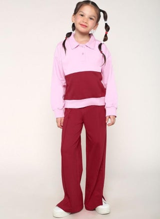 Girl's clothing set in regular fit pink red colour cotton fabric embellished pattern pull over closure woven weave type round collar type round neckline half sleeve length full bottom body wear length casual bottom body wear type suitable for casual occasions – a must-have trendsetter this season! - pzsku/Z8F3214D7357B4C647D1DZ/45/1745407800/c13c607a-f536-4f09-9e92-44dad3e7b236