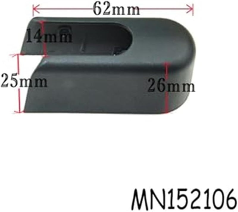 Wivplex Car Rear Windshield Wiper Arm Nut Cover Cap - Image 3