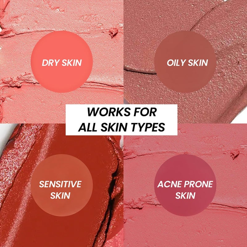 Lip and Cheek Tint - Mulberry Squash (3 g) Matte Finish | Enriched with Vitamin E for Nourishment | Long-Wearing | Multipurpose Tint for Lips & Cheeks | Lightweight Formula, Smooth Application - Image 5