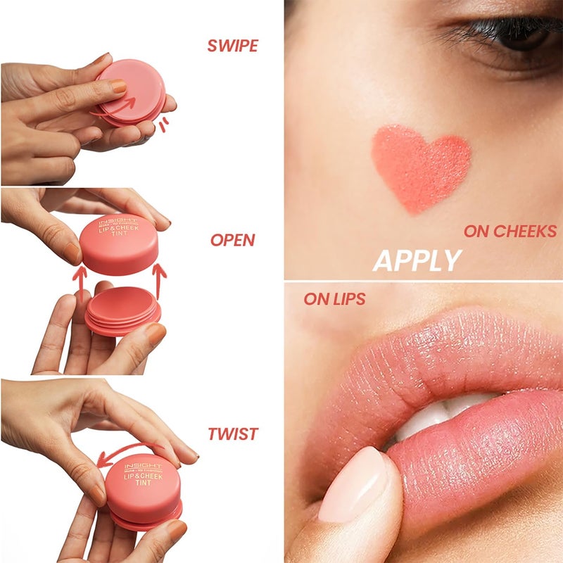 Lip and Cheek Tint - Mulberry Squash (3 g) Matte Finish | Enriched with Vitamin E for Nourishment | Long-Wearing | Multipurpose Tint for Lips & Cheeks | Lightweight Formula, Smooth Application - Image 3