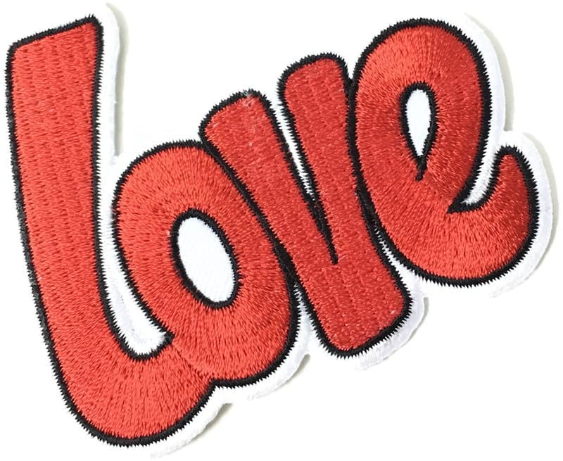 DaSync SYNC Big Love Patch Embroidered Patches for ClothesJeansJacketsBikerBadges for BagsKids Baby School Clothes Dresses Decoration Craft sew stitich on Cloth Paste on Fabric DIY Sweater 1 Piece  - Image 1
