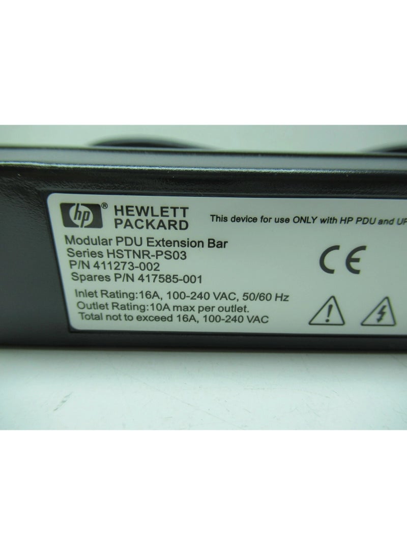 HP Modular PDU Extension Bar – C13 to C14 Power Strip for UPS, Servers, Workstations, Server Racks – 411273-002 | 16A, 100–240V AC, 50/60Hz (Renewed) - Image 3
