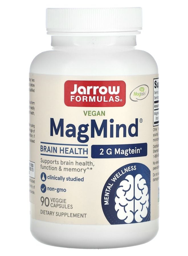 jarrow formulas Vegan MagMind Brain Health 90 Veggie Capsules