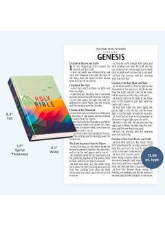 KJV Kids Bible, 40 Pages Full Color Study Helps, Presentation Page, Ribbon Marker, Holy Bible for Children Ages 8-12, Teal Hardcover  - Image 2