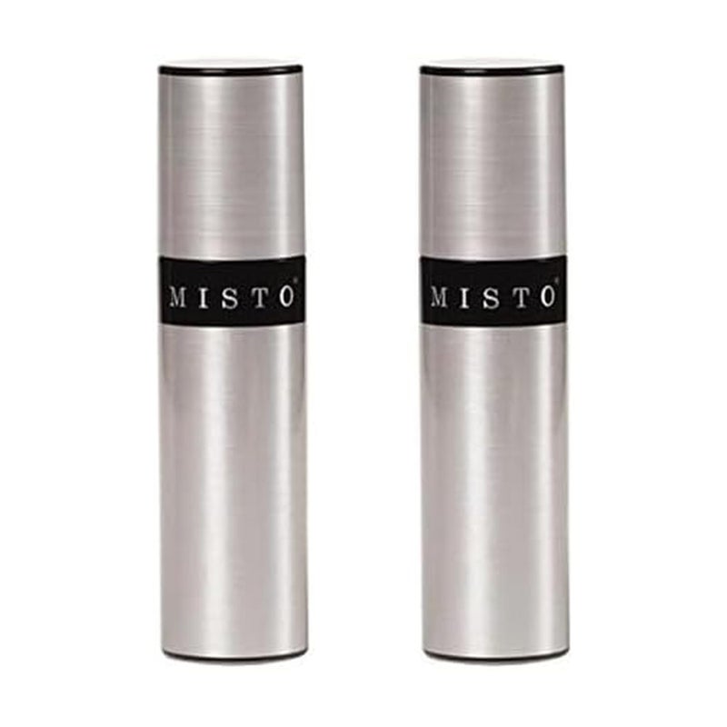 Misto Aluminum Oil Sprayer, Set of 2, Versatile Refillable Aerosol Sprayers for Olive Oil, Vinegar, Lemon Juice, Dressings, and More, Ideal for Cooking, BBQ, and Air Fryers - Image 1