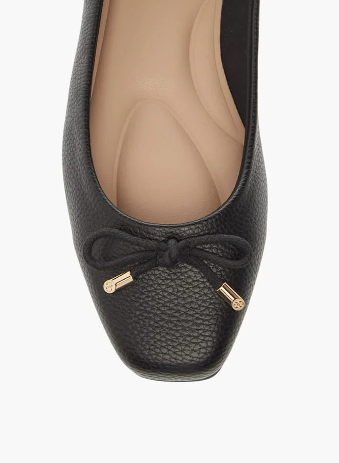 Celeste Womens Bow Accent Slip-On Ballerina Shoes