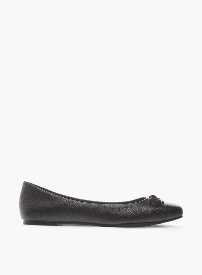 Celeste Womens Bow Accent Slip-On Ballerina Shoes