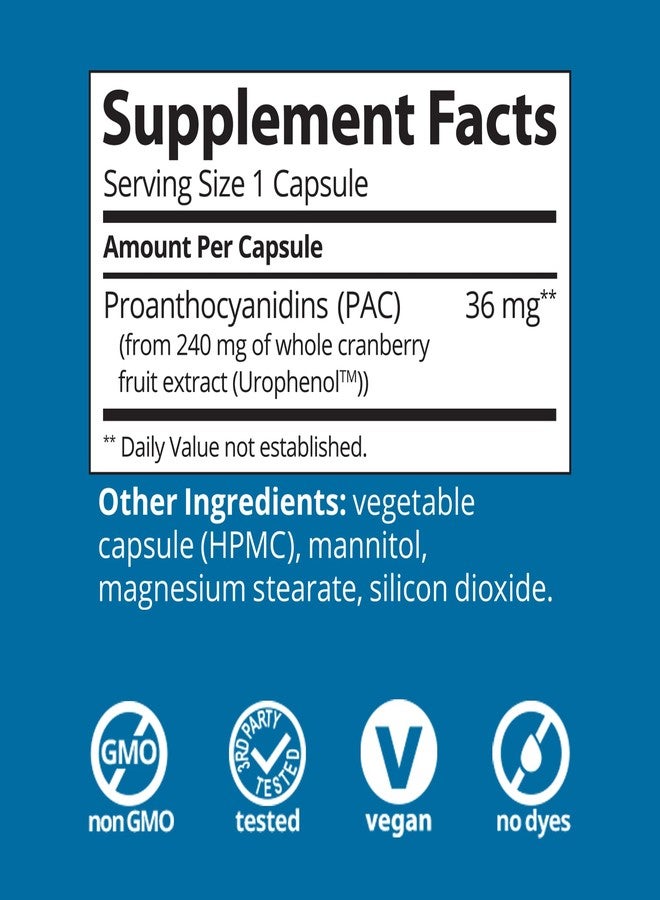 Solv Wellness Urinary Health 36 mg Cranberry PAC – Whole Cranberry Fruit Extract, Daily Urinary Tract Health Support, 30 Capsules - Image 2