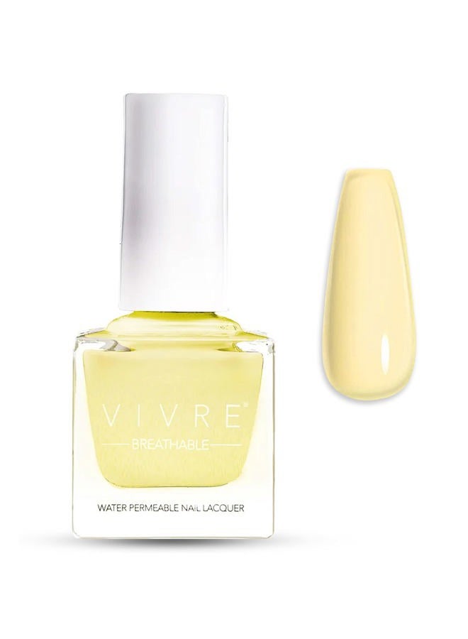 V VIVRE Nail Polish, Quick Dry and Shiny Halal Nail Polish For Girls, Vegan and Non Toxic Nail Polish For Women, Long Lasting, Certified Breathable and Water Permeable - Going Bananas  - Image 1