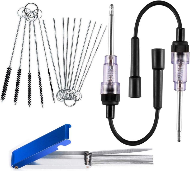 Gzingen in-Line Spark Plug Engine Ignition r with Carb Carburetor Cleaner Kit, 2 Packs 6-12V Pick Up Coil Armature Diagnostic Detector Tool for Automotive Car Lawnmower Internal/External Engines - Image 1