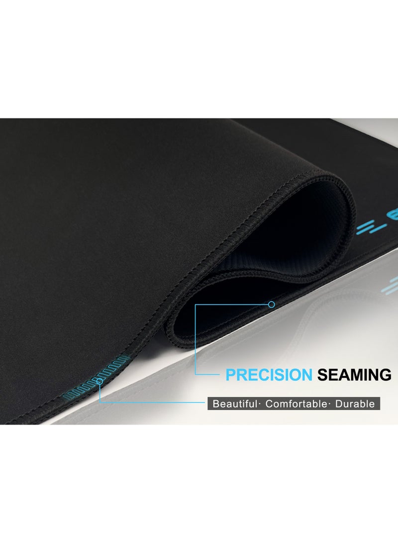 excovip Extended XL Gaming Mouse Pad 600x300mm Non-Slip Rubber Desk Mat with Stitched Edges Black for Home Office and Outdoor Use - Image 3