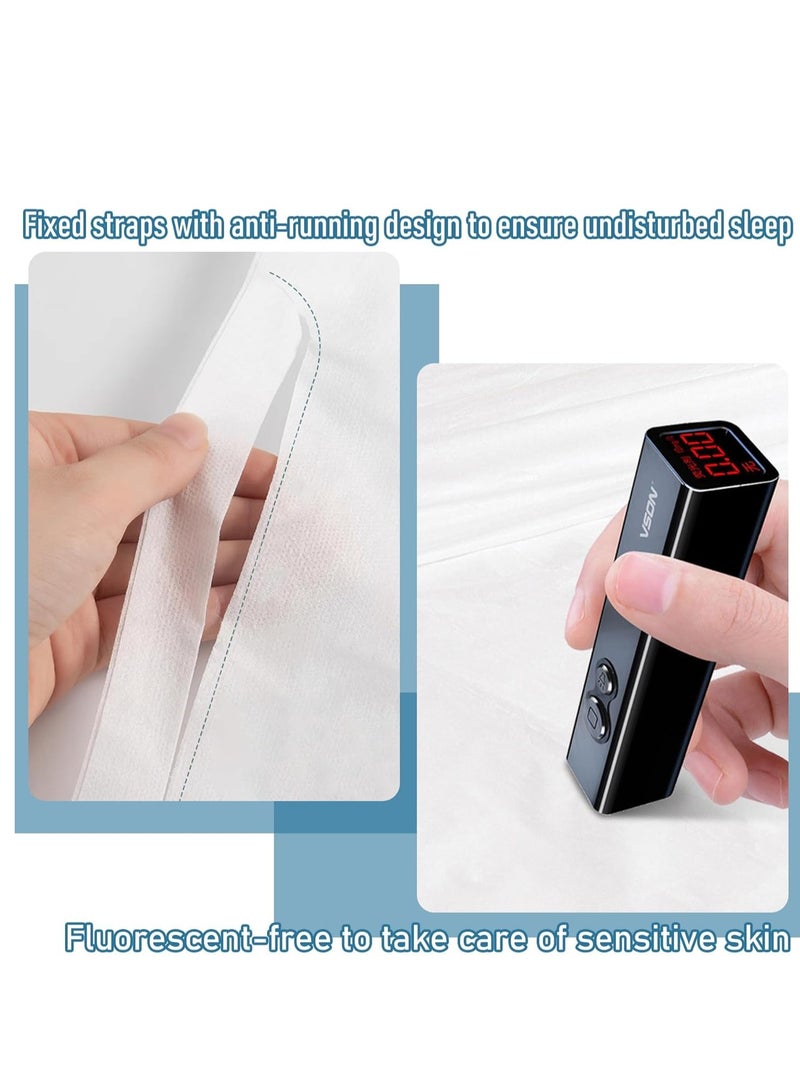 KASTWAVE Disposable Sheet and Pillowcase Set, Hotel, Camping Portable 4 Pcs Double Bed Travel Hygiene Set, Soft, Eco-Friendly, Wash-Free Bedding Set, 1 Quilt Covers, 1 Bed Sheet and 2 Pillow Cases - Image 5