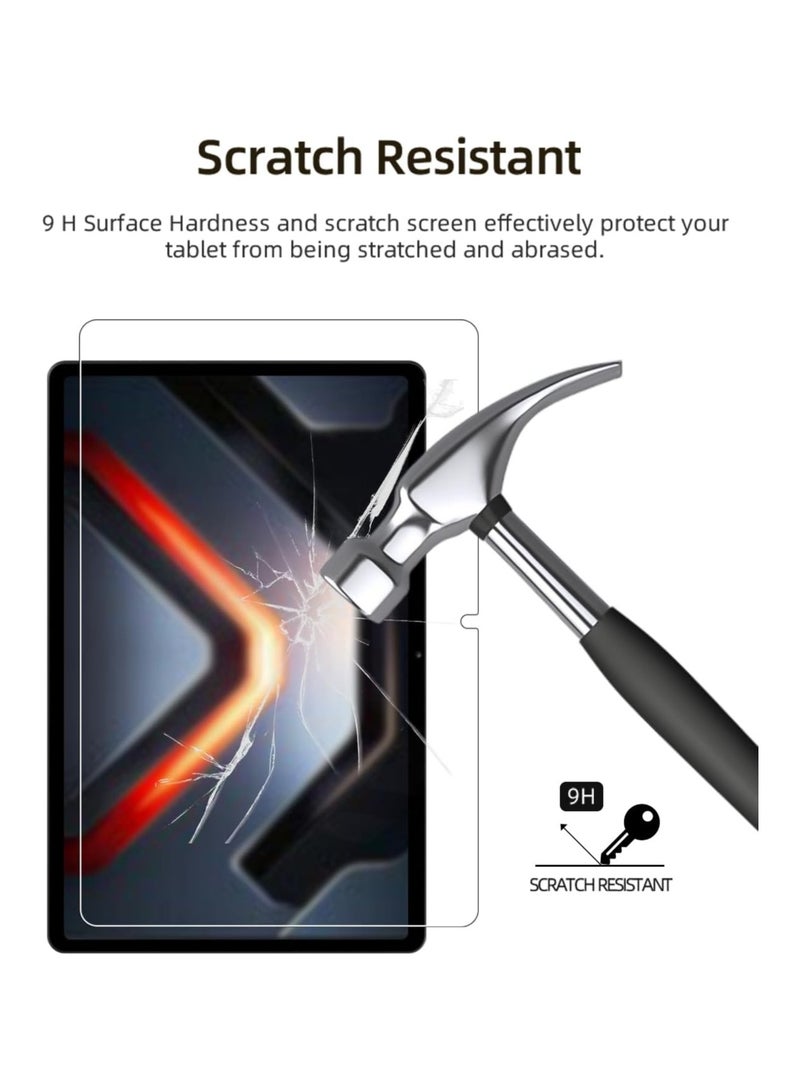 عام 【قطعتان】 واقي شاشة متوافق مع لوحي Infinix XPAD GT 13 بوصة 2025 - زجاج مقوى شفاف، مقاوم للخدوش، بصلابة 9H، سهل التركيب - Image 3