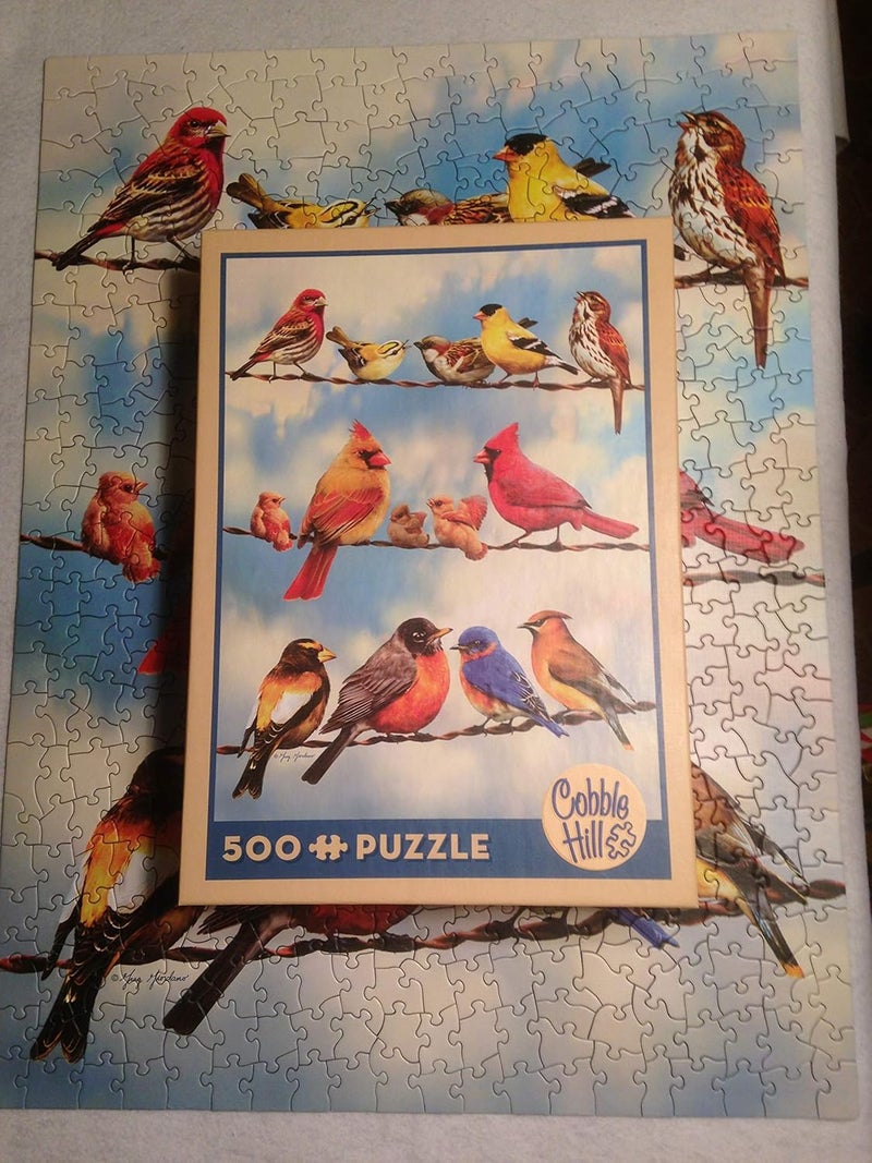 Cobble Hill Birds on a Wire Jigsaw Puzzle - 500 Pieces - Image 3