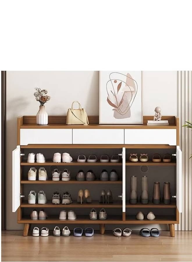 كلناميان خزانة أحذية فاخرة متعددة الوظائف للمدخل وأدراج تخزين 120 سم - Image 2