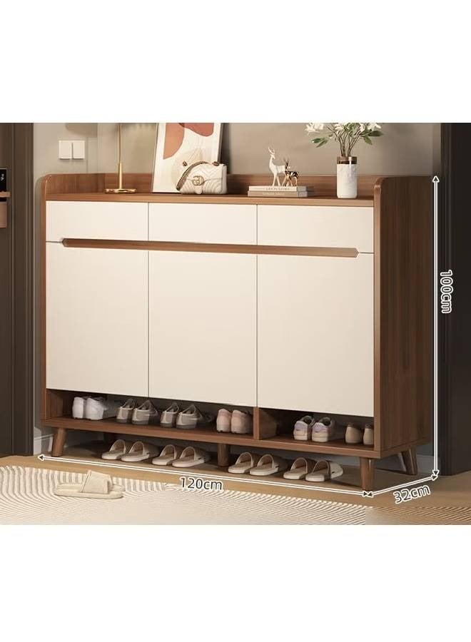 كلناميان خزانة أحذية فاخرة متعددة الوظائف للمدخل وأدراج تخزين 120 سم - Image 3