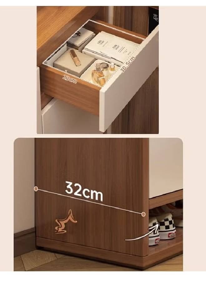 كلناميان خزانة أحذية فاخرة متعددة الوظائف للمدخل وأدراج تخزين 120 سم - Image 5