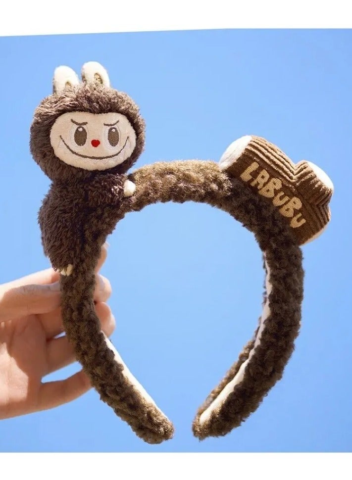 Generic 1-Piece Labubu Brown Hairband for Hair Accessories and Personal Care | Cute, Kawaii, Perfect Gifts for Besties, Girlfriends  - Image 3