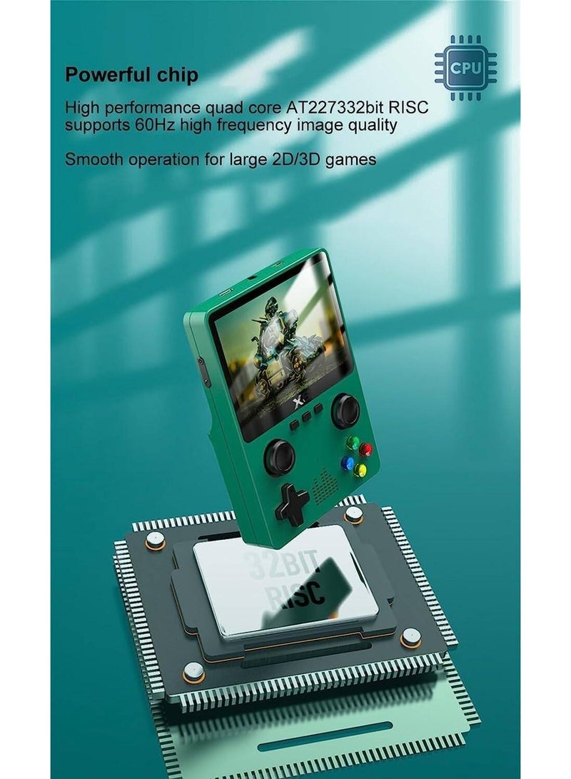 X6 Retro Handheld Game Console, 3.5 Inch OCA IPS Display, 10000+ Games, 32GB, Dual 3D Joysticks - Image 3