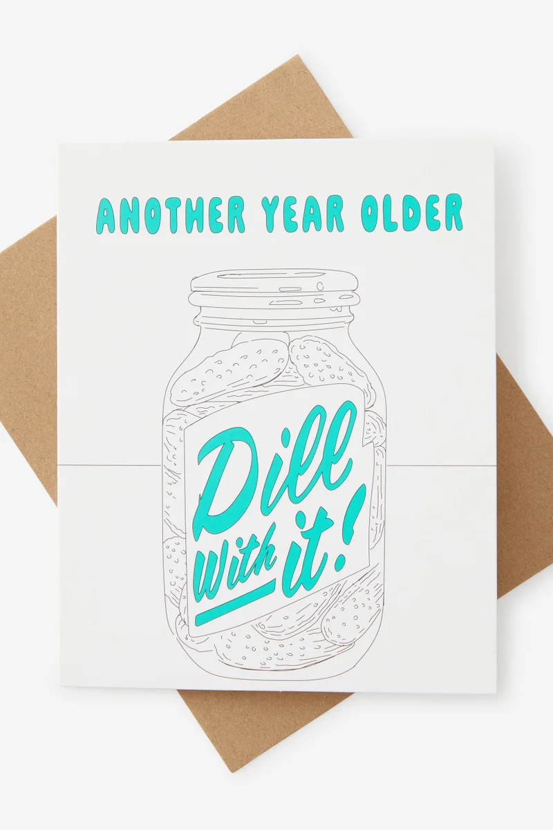 Typo Nice Birthday Card