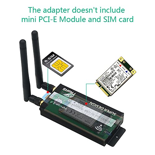 SUPERPLUS Mini PCI-E to USB Adapter with SIM Card Slot, WWAN/LTE Module Upgrade for 3G / 4G Network Card - Image 2