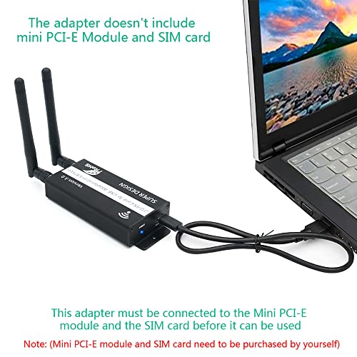 SUPERPLUS Mini PCI-E to USB Adapter with SIM Card Slot, WWAN/LTE Module Upgrade for 3G / 4G Network Card - Image 3