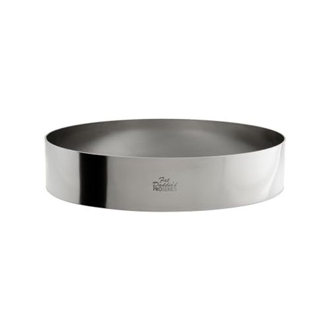 STAINLESS STEEL ROUND CAKE PASTRY RING 9 X 2 INCH