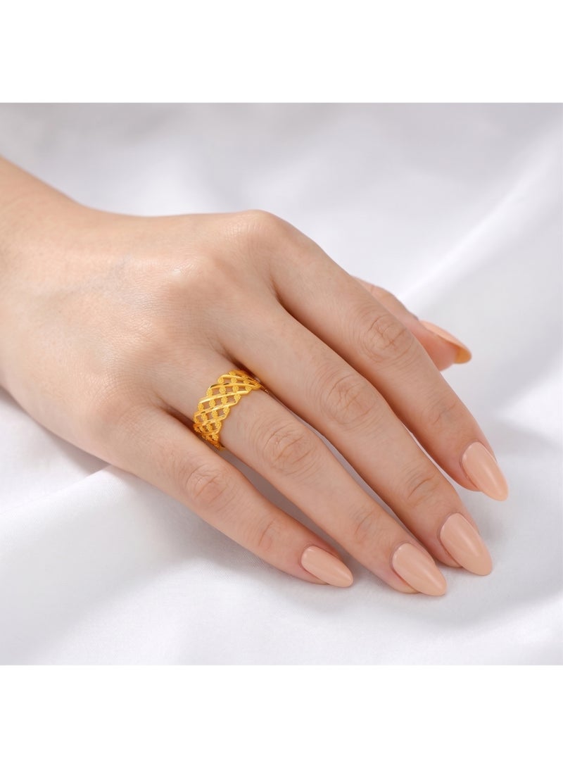 BAFLEH JEWELLERY Indulge in Elegance – 21K Gold Ring for Your Special One - Image 3