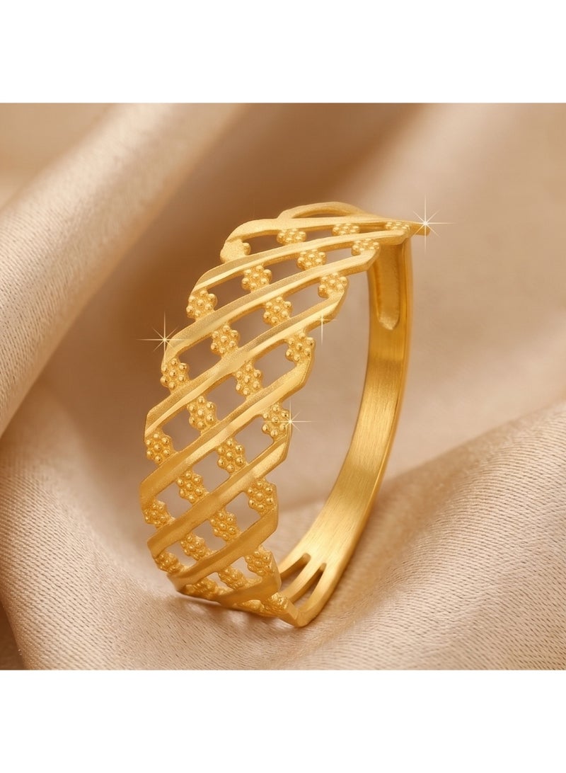 BAFLEH JEWELLERY Indulge in Elegance – 21K Gold Ring for Your Special One - Image 2