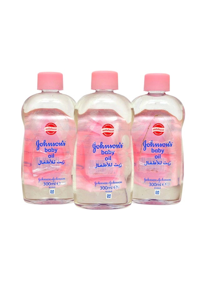 Johnson's 3-Piece Body Oil Set, 900ml - Image 1