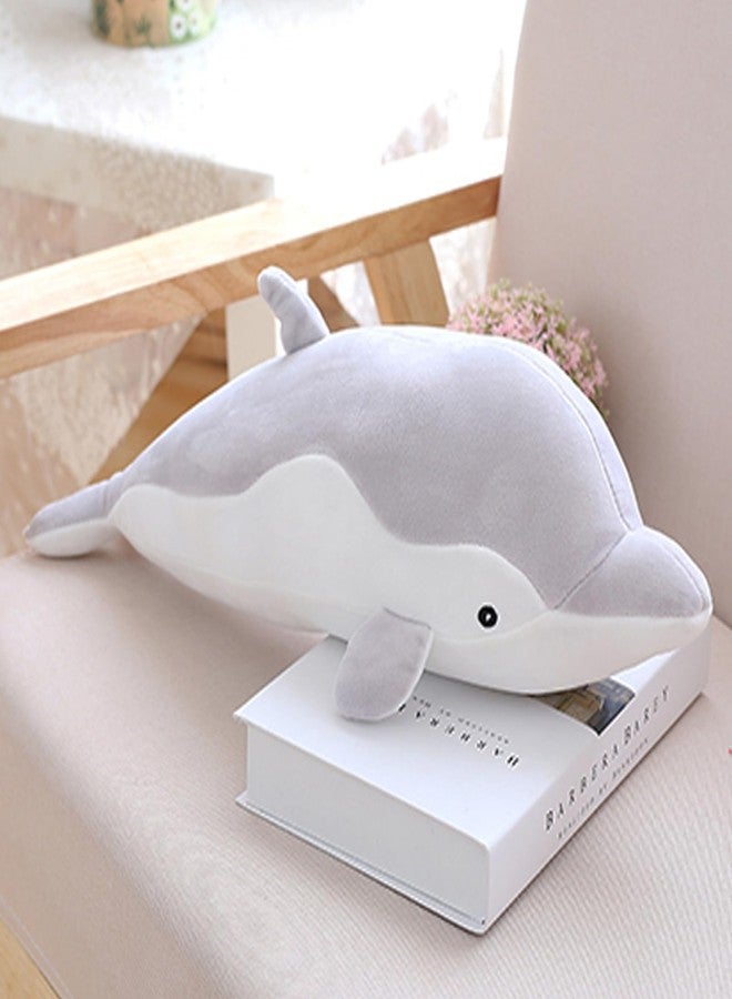 Levenkeness Dolphin Plush Hugging Pillow, Soft Large Dolphins Stuffed Animal Toy Doll Gifts for Kids, Valentine, Christmas, Bedding (19.7") - Image 5