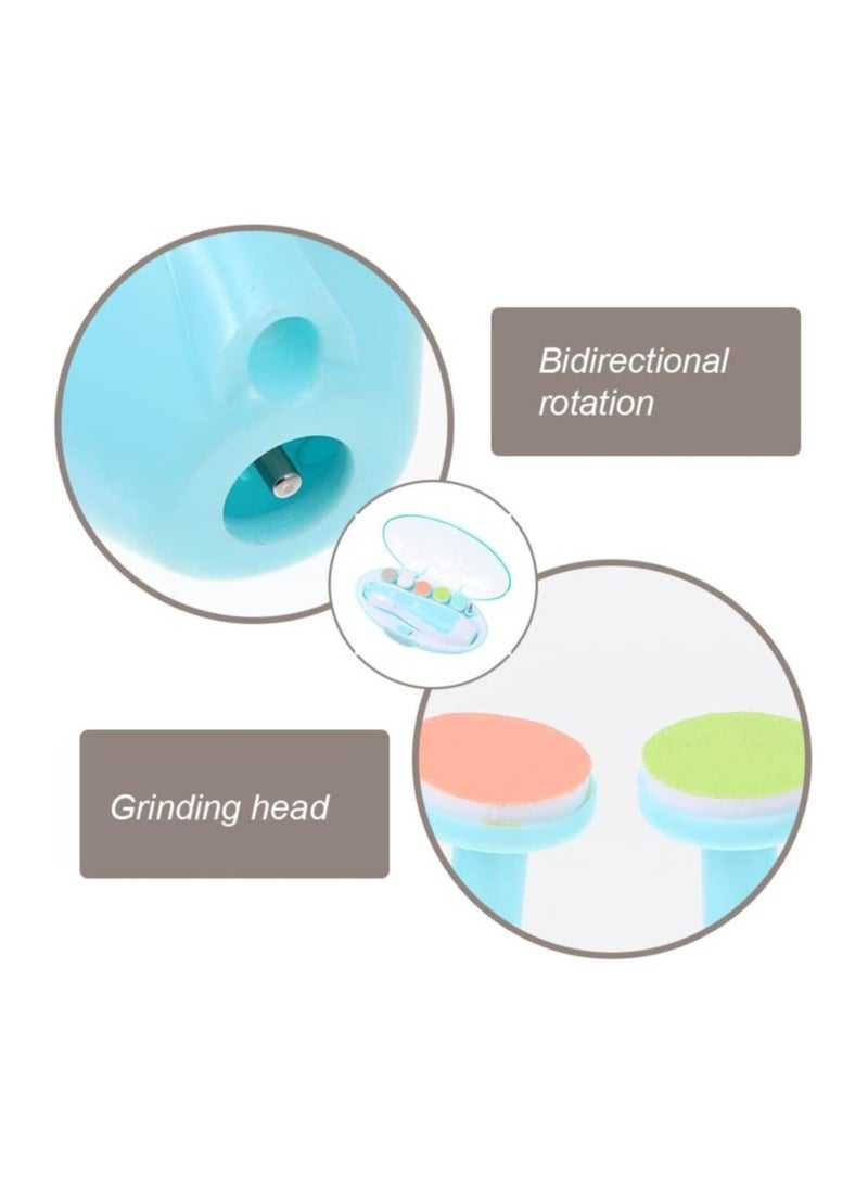 Baby Nail Trimmer Electric Baby Nail File 6 in 1 Baby Nail File Clipper with Led Light and Grinding Heads for New Born Infant Toddlers Adults - Image 2