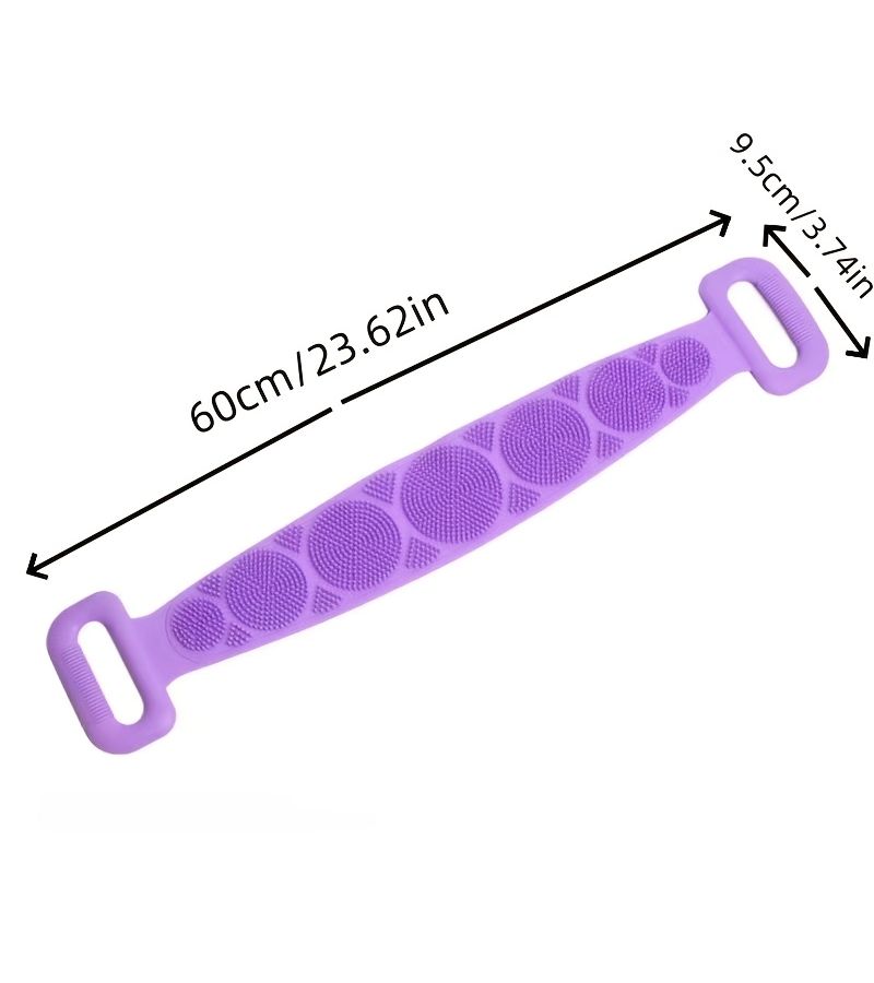 4 Pack Silicone Exfoliating Bath Towel Back Scrubber Body Wash For Men Women - Image 4