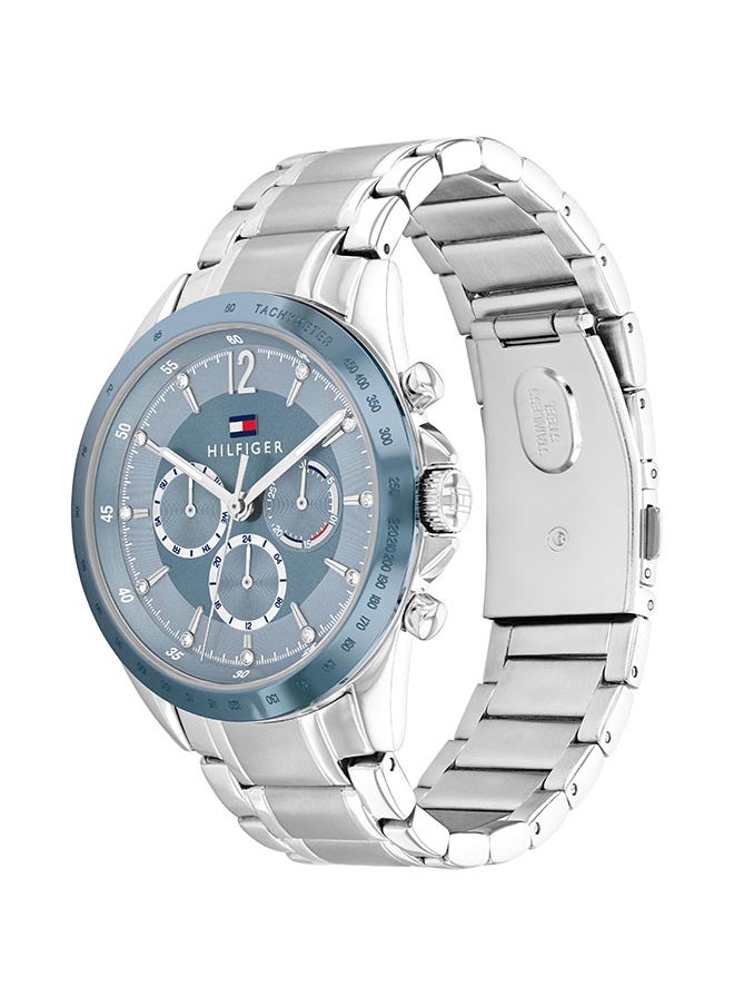 TOMMY HILFIGER - ساعة يد نسائية بعقارب دائرية من الستانلس ستيل 1782554 - 40 ملم - Image 1