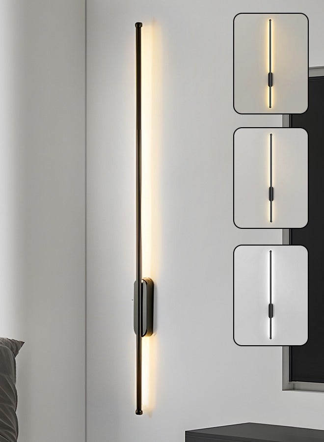 YATAI LIGHTING LED Wall Light, 12W Linear Strip Lamp, 80cm Dimmable 3-Color Lighting Fixture for Bedroom, Dining Room, and Mirror Side - Image 1